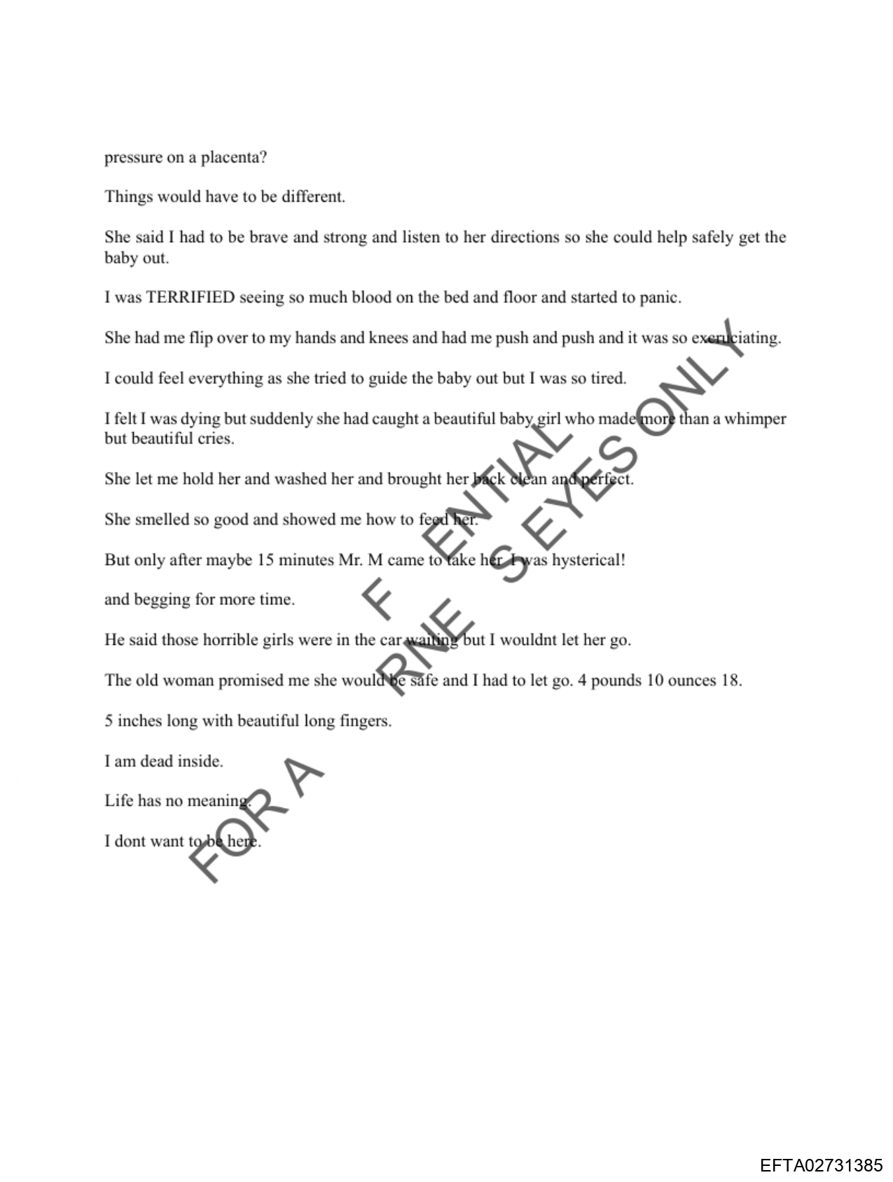 Epstein Files: More Diary Pics