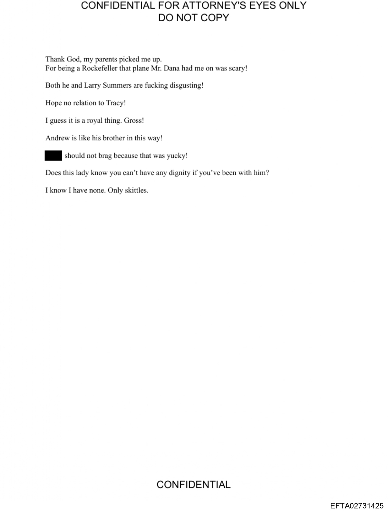 Epstein Files: Diary