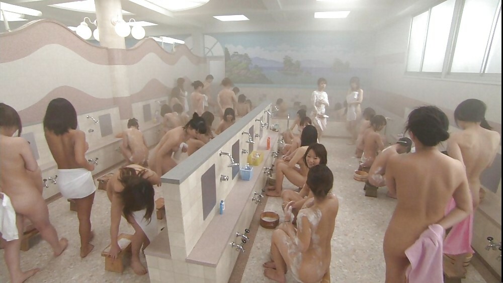 Asian women taking a bath