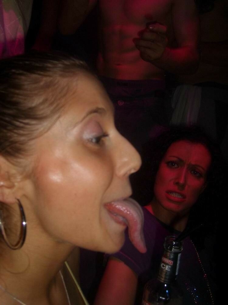 women with very large tongues