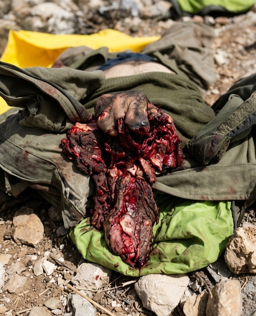 dead terrorist bodies in Syria