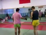 Spoiled Brat Challenges Muay Thai Instructor