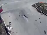 A Very Lucky Dude Ejected From Car