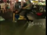 Asian guy beats a woman in public