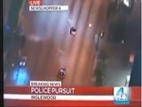 Police chase goes live