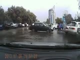 Man attacks car