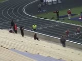 Fat guy runs 100 meters