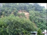 Landslide (Mogote) caused by rain in Puerto Rico