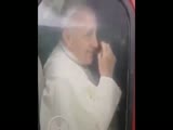 The Pope picks his nose and eats it!