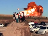 Plane Explodes On Impact When Its Engine Cuts Out