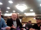 Poker player flips out.