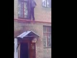 Drunk Russian parkour attempt