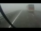 Foggy roads cause stupid drivers to crash