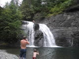 a brave jumper at trent river falls