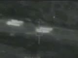 Guided missile attack on Iraqi armoured vehicles