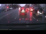 Extremely lucky pedestrian takes a near fatal hit