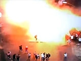 Protesters Using A Gas Powered Car To Protest Blow Themselves Up