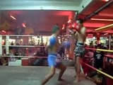 Mauy Thai fighter gets dropped hard