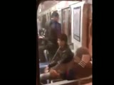 Nationalist attacking innocent people in the metro