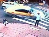 Taxi Slams Into Woman Attempting To Cross The Street