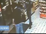 Man Fights Robber At Gun Point in Gas Station.