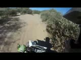 Dirt bike head on collision