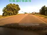Speeding dashcam car crashes in Russia