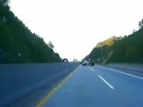 SUV rolls over multiple times after hitting a truck