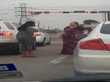 Two Bimbo's Have A Road Rage Cat Fight