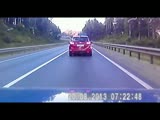 Suv vaporised by out of control truck