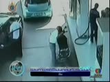 Car With Passengers Flattened By Truck