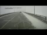 Dashcam Footage Of A Bus Crushing A Car On An Icy Bridge