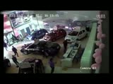 Thugs smash up car dealership