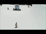 Wally On Skis Attempts A Backflip