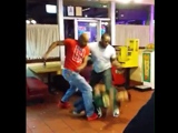 Better Quality Video Of The Midget Getting Knocked Out By A Group Of Black Guys In The Taco Restaurant