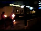Dagestan restaurant set on fire by assholes with molotov cocktails