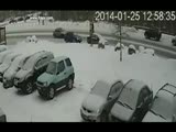 Old Woman Tries To Leave Accident Scene