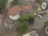 Brazilian Police Shoot At Drug Trafficer From The Air!