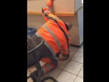 Drunk Guy Shits All Over An Asian Restaurant Floor