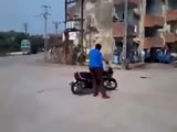 Indian Guy Shows Off His Awesome Bike Skills