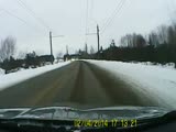 Two Women Drivers Collide On An Icy Road - Both Perspectives