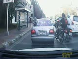 Tourist Crashes Into Thai Guy