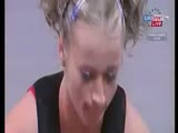 Female Weight Lifter Almost Drops Weights On Judge!