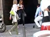 Woman Is Sloppy Drunk In Public!