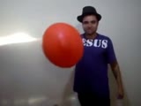 Idiot + Spray can + Balloon + Lighter