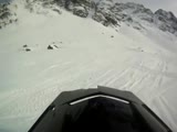 Snowmobile Climb Fail