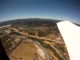 Camera falls from a plane into a suprising place