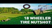 18-Wheeler Tractor Trailer Tire Nutshot