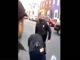 Man attacks a police officer during an arrest punching him in the face.