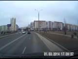 Driver Takes Out An Ambulance